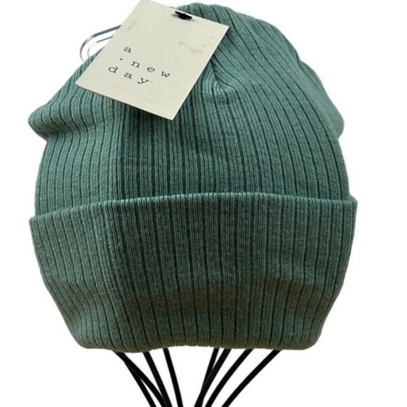 a new day Accessories - A New Day Women's Light Green Ribbed Winter Hat - NWT